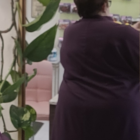 Elegant Purple Midi Dress - Picture 4 of 5